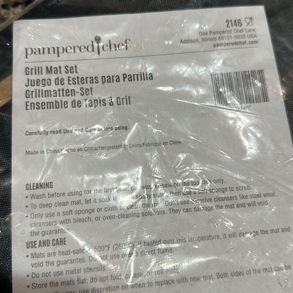 Pampered Chef Grill Mat - Picture 2 of 2
